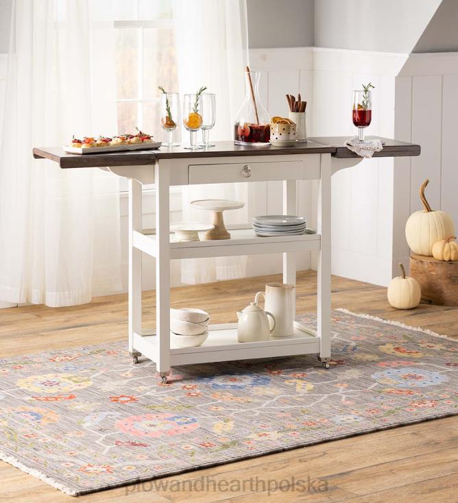 Plow & Hearth Kolekcja Laurel Ridge Farmhouse Shelby Bar Keep - kakao 02XR62101 meble