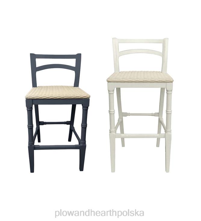 Plow & Hearth Kolekcja Laurel Ridge Farmhouse, lada z siana i stołki barowe 02XR62105 meble