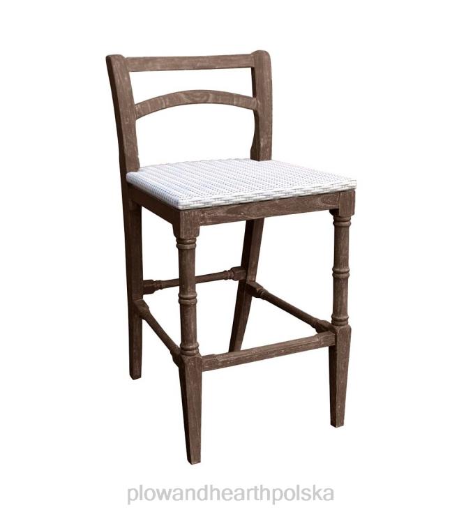 Plow & Hearth Kolekcja Laurel Ridge Farmhouse, lada z siana i stołki barowe 02XR62105 meble