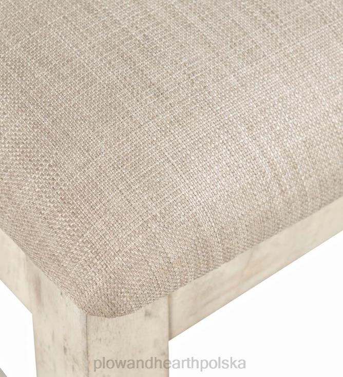 Plow & Hearth Krzesło z listwami Chelsea - bielony scrimshaw 02XR62104 meble