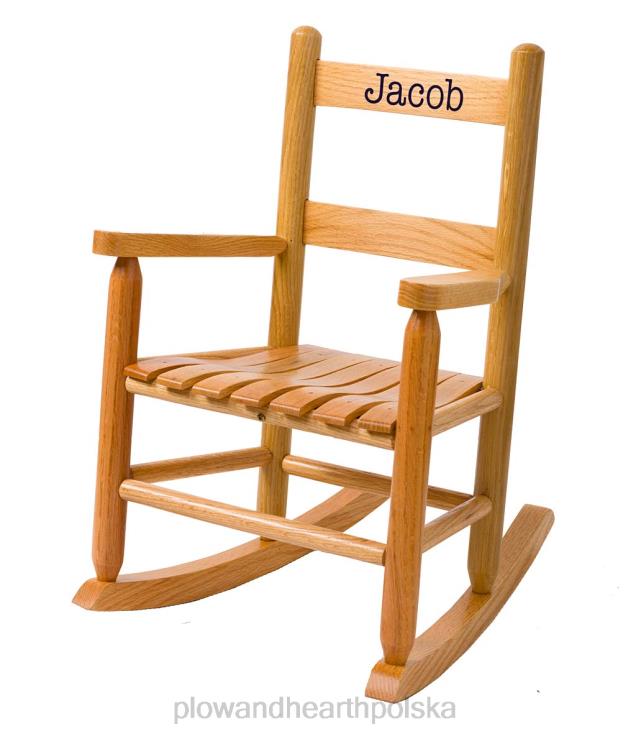 Plow & Hearth Dębowy bujak dziecięcy drabinkowy - możliwość personalizacji 02XR62029 meble