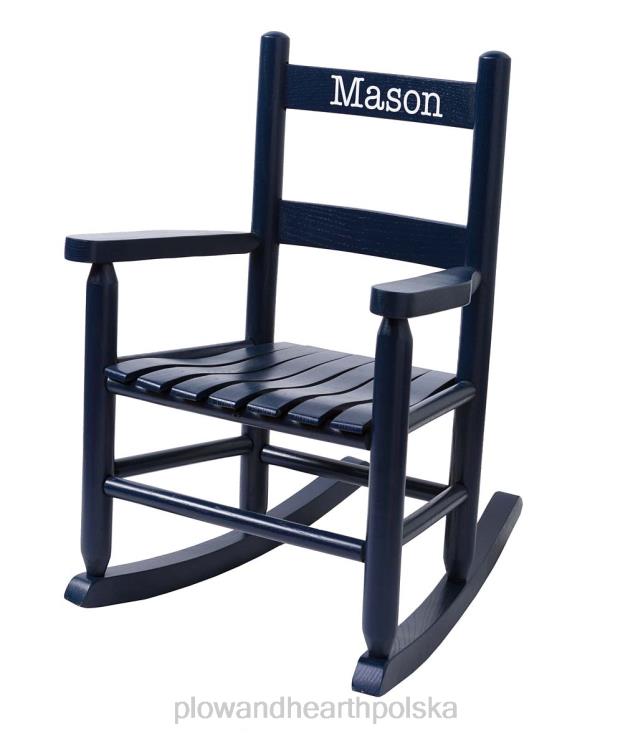 Plow & Hearth Dębowy bujak dziecięcy drabinkowy - możliwość personalizacji 02XR62029 meble