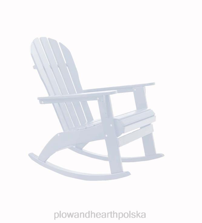 Plow & Hearth Fotel bujany Adirondack z drewna eukaliptusowego - czerwony 02XR63115 meble