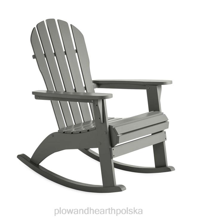 Plow & Hearth Fotel bujany Adirondack z drewna eukaliptusowego - czerwony 02XR63115 meble