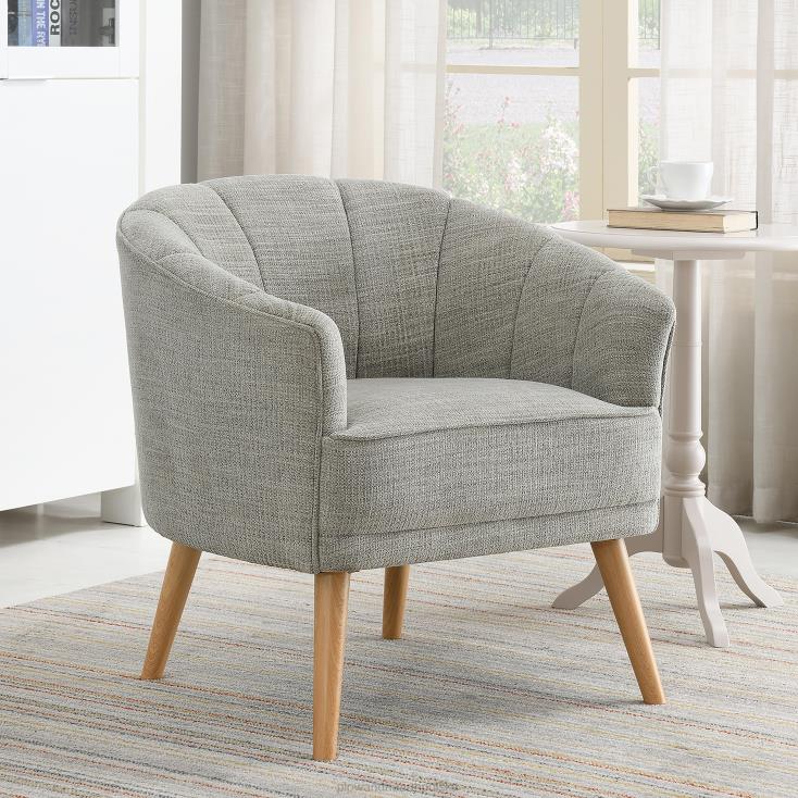 Plow & Hearth Krzesło akcentujące vera szenilowe - kamień 02XR62028 meble