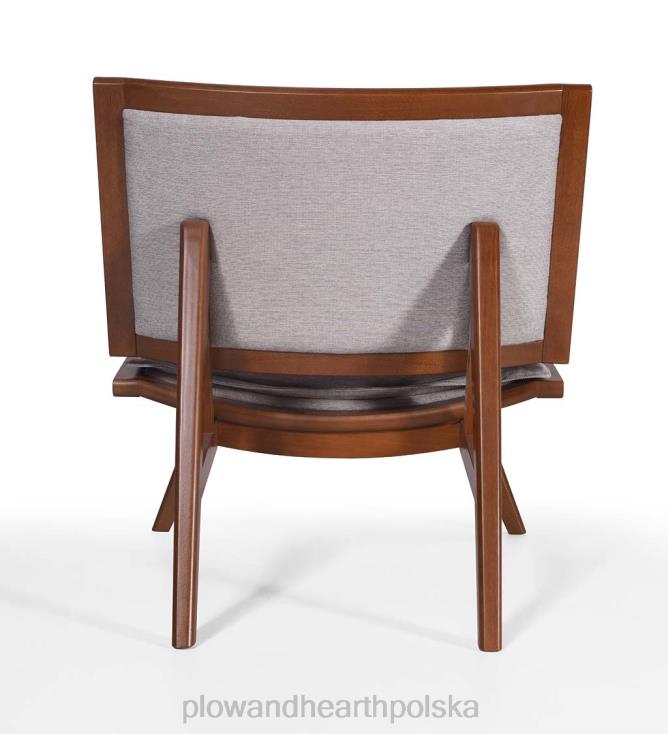 Plow & Hearth Krzesło kate z drewna i tapicerowanego akcentu - granatowe 02XR62026 meble