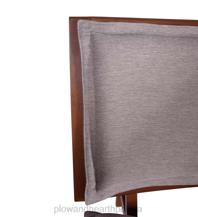 Plow & Hearth Krzesło kate z drewna i tapicerowanego akcentu - granatowe 02XR62026 meble