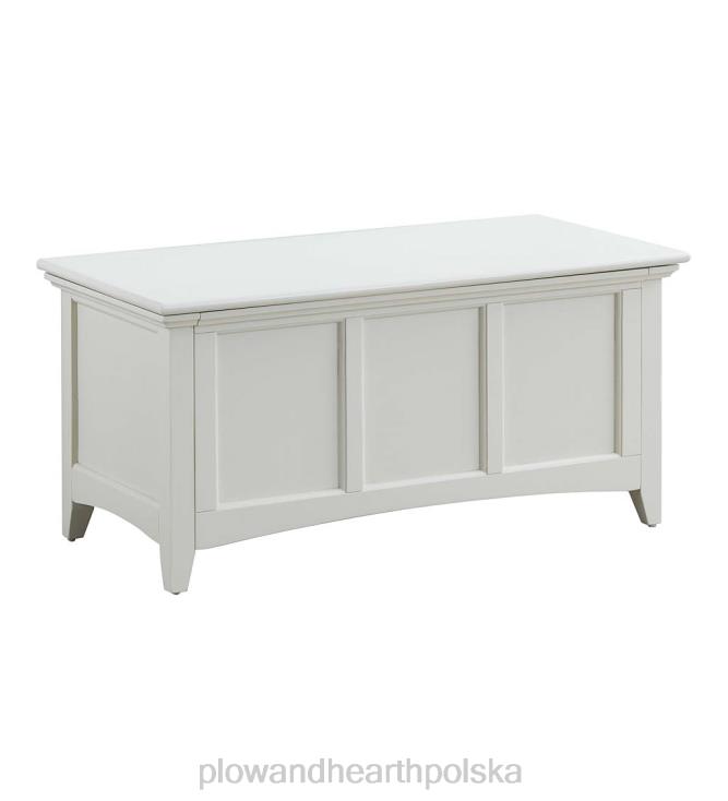 Plow & Hearth Skrzynia/konsola na zawiasach - antyczna kość słoniowa 02XR62080 meble