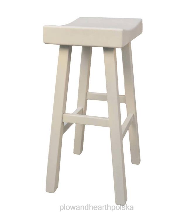 Plow & Hearth Drewniany stołek barowy z siodełkiem 30