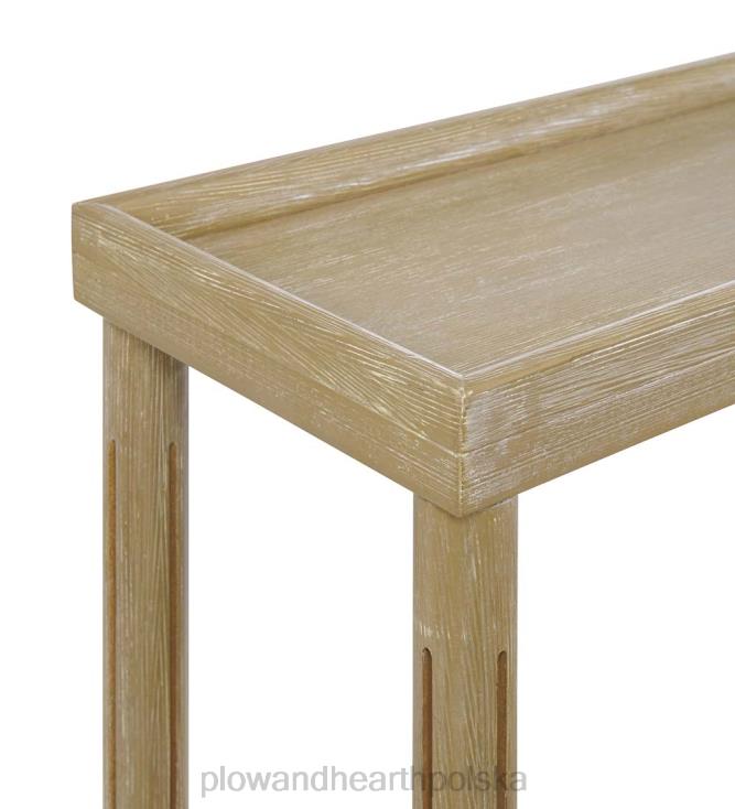 Plow & Hearth Allison wąskie drewniane stoliki boczne, zestaw 2 sztuk - białe 02XR61986 meble