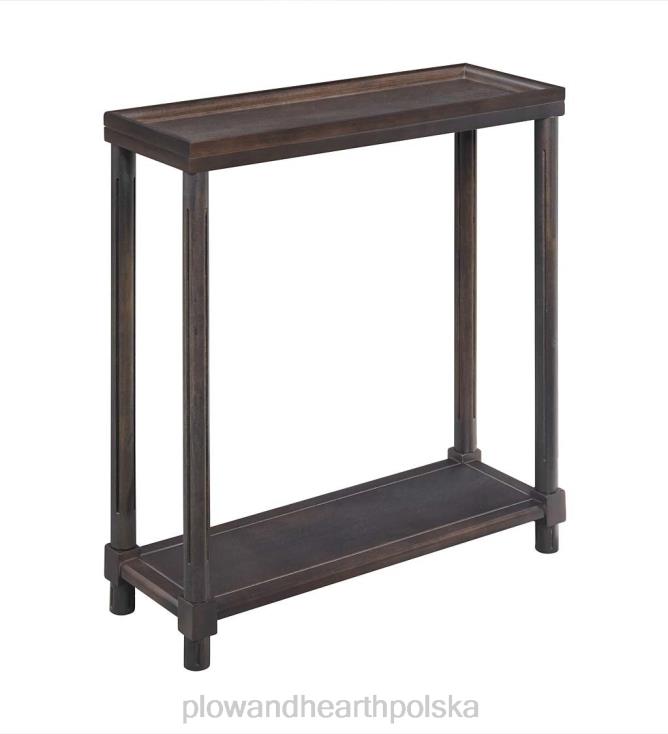 Plow & Hearth Allison wąskie drewniane stoliki boczne, zestaw 2 sztuk - białe 02XR61986 meble