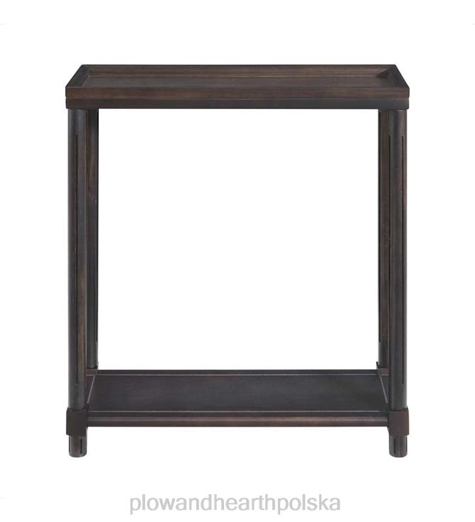 Plow & Hearth Allison wąskie drewniane stoliki boczne, zestaw 2 sztuk - białe 02XR61986 meble