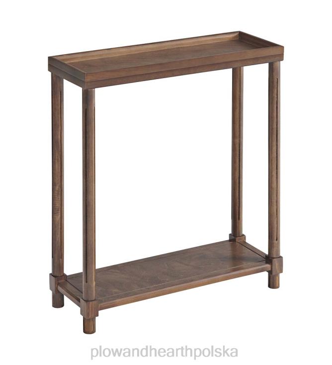 Plow & Hearth Allison wąskie drewniane stoliki boczne, zestaw 2 sztuk - białe 02XR61986 meble