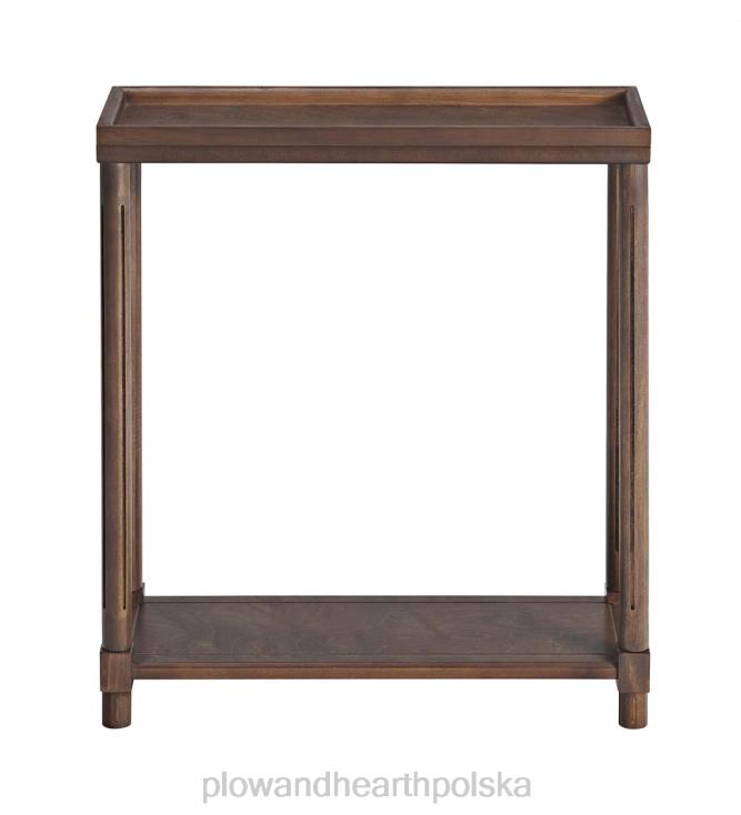 Plow & Hearth Allison wąskie drewniane stoliki boczne, zestaw 2 sztuk - białe 02XR61986 meble