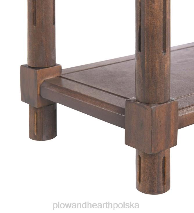 Plow & Hearth Allison wąskie drewniane stoliki boczne, zestaw 2 sztuk - białe 02XR61986 meble