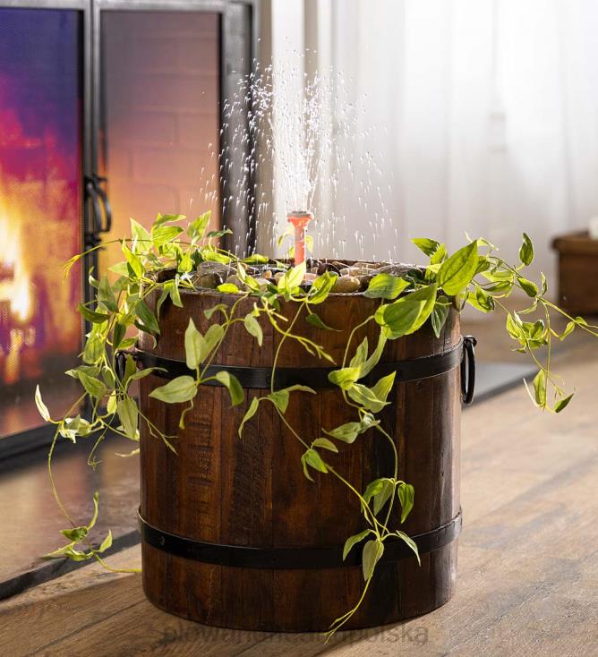 Plow & Hearth Inteligentny, bezprzewodowy, akumulatorowy zestaw fontanny Hydraia z funkcją ładowania 02XR691 podwórko i ogród