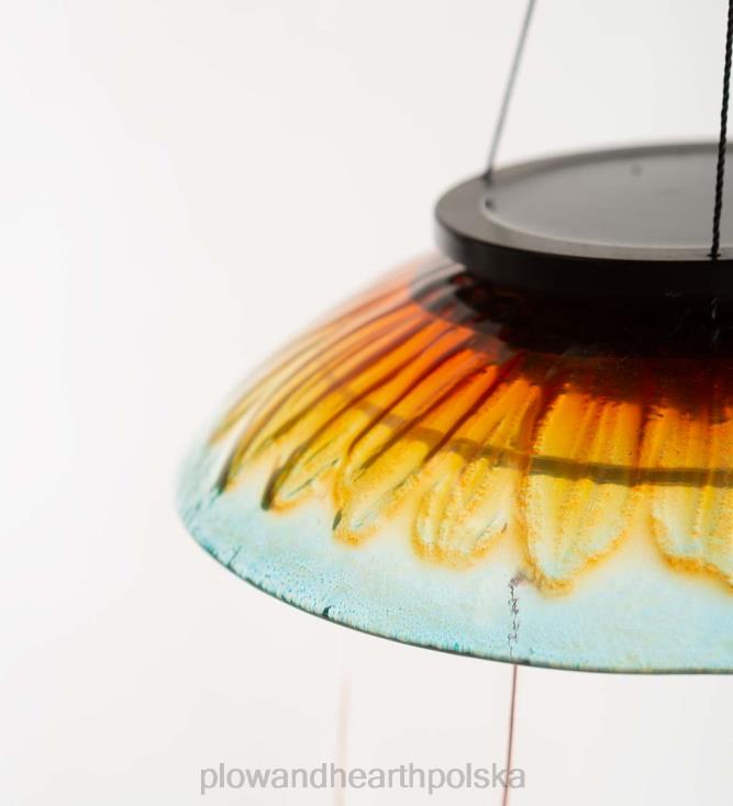 Plow & Hearth Mobilna bateria słoneczna zmieniająca kolor ze słonecznikami 02XR6373 podwórko i ogród