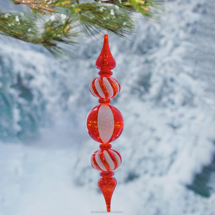 Plow & Hearth Odporna na stłuczenie, podświetlana, duża, wielopoziomowa ozdoba w kształcie wiru do użytku wewnątrz i na zewnątrz 02XR6138 podwórko i ogród