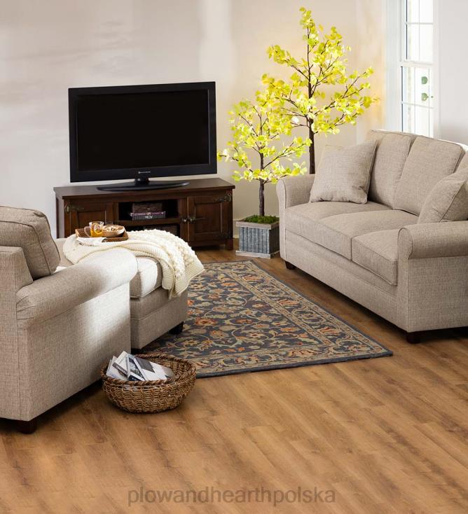 Plow & Hearth Wewnątrz/na zewnątrz oświetlone elektrycznie zielone miłorzęby 02XR6224 podwórko i ogród