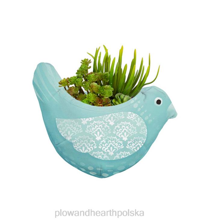 Plow & Hearth fantazyjne donice ścienne z tkaniny w kształcie ptaków, zestaw 3 sztuk 02XR6188 podwórko i ogród