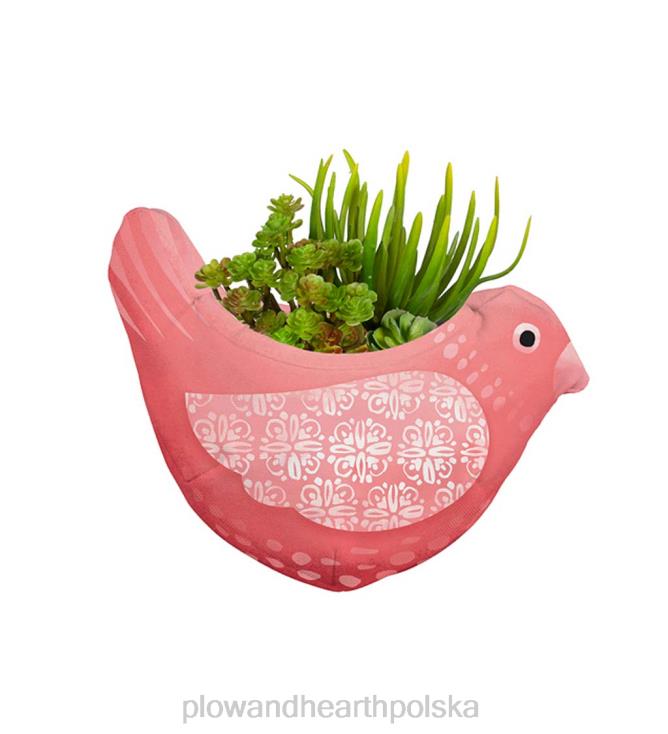 Plow & Hearth fantazyjne donice ścienne z tkaniny w kształcie ptaków, zestaw 3 sztuk 02XR6188 podwórko i ogród