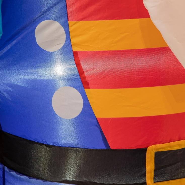 Plow & Hearth podświetlany świąteczny nadmuchiwany dziadek do orzechów 02XR6147 podwórko i ogród