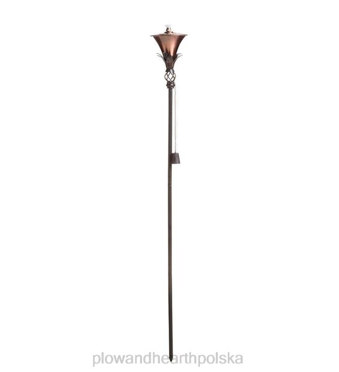 Plow & Hearth stalowe pochodnie ogrodowe, zestaw 2 szt. - nikiel 02XR6204 podwórko i ogród