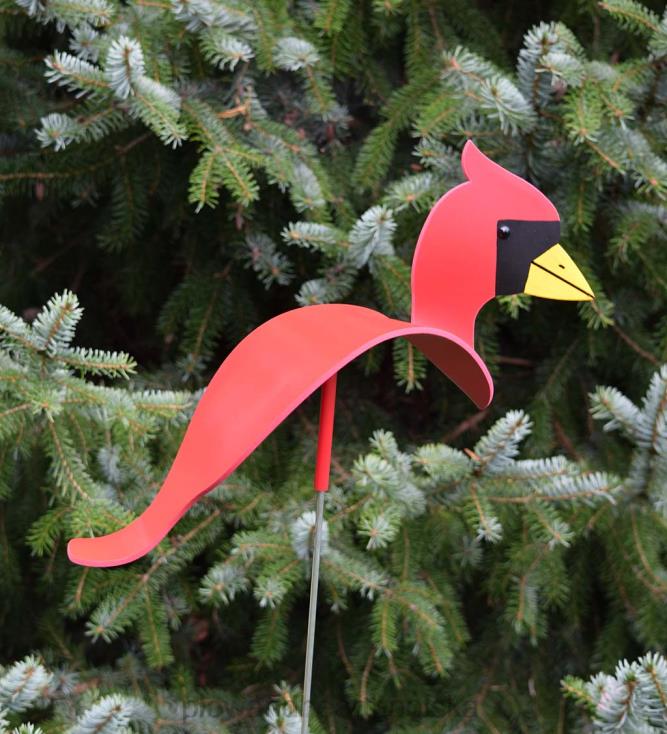 Plow & Hearth tańcząca rzeźba kardynała 02XR6115 podwórko i ogród