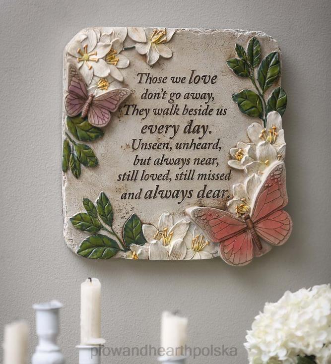 Plow & Hearth te, które kochamy, motyle, pamiątkowy kamień ogrodowy 02XR6294 podwórko i ogród