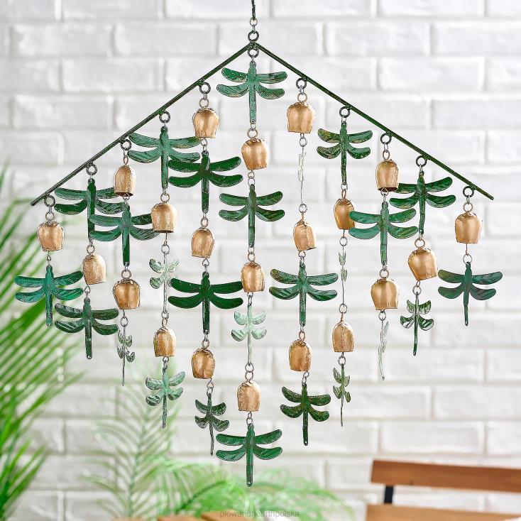 Plow & Hearth wielopoziomowe ikony ogrodowe i dzwonki wiatrowe - motyl 02XR6128 podwórko i ogród