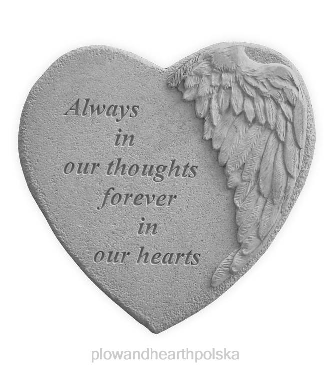 Plow & Hearth zawsze serce pamiątkowy kamień ogrodowy 02XR6411 podwórko i ogród