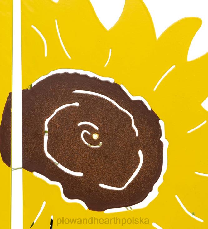 Plow & Hearth Słonecznikowe słupki do paneli krajobrazowych oświetlonych w ogrodzie, zestaw 5 sztuk 02XR6302 podwórko i ogród