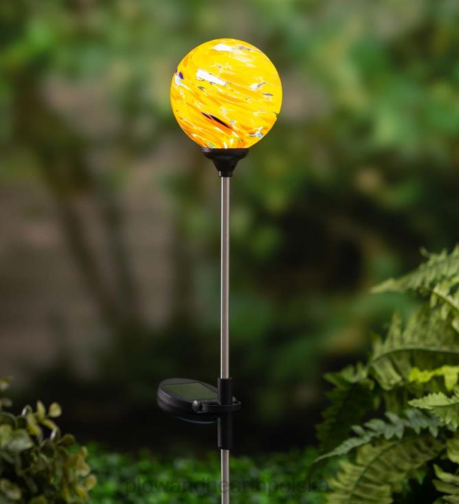 Plow & Hearth kolorowa wirowa słoneczna stawka ogrodowa - królewski wir 02XR6435 podwórko i ogród