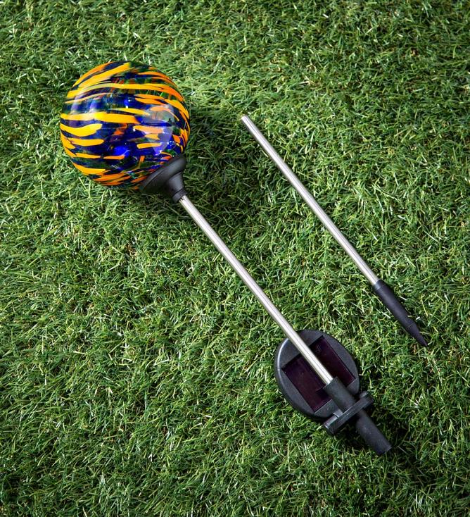 Plow & Hearth kolorowa wirowa słoneczna stawka ogrodowa - królewski wir 02XR6435 podwórko i ogród