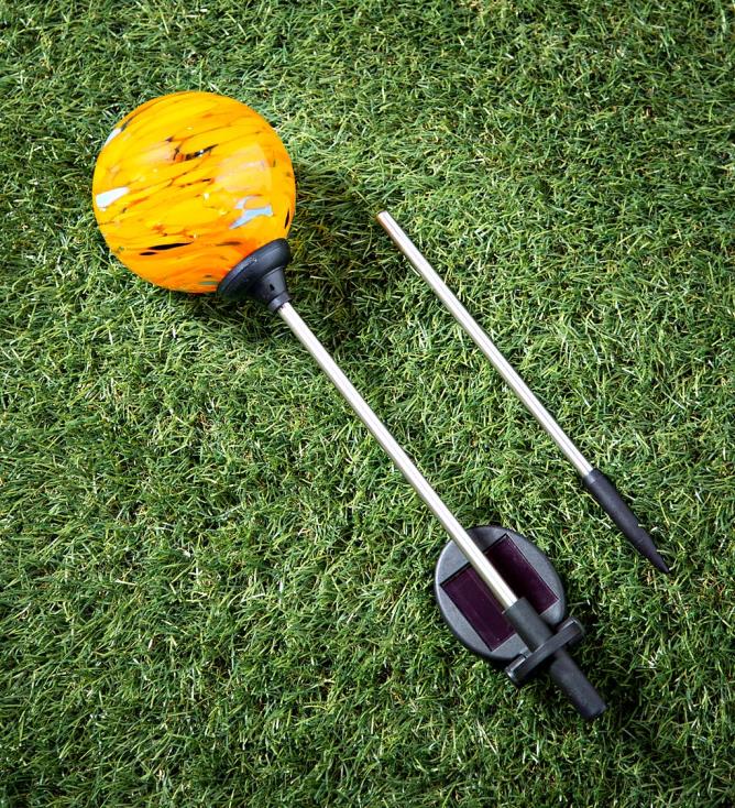 Plow & Hearth kolorowa wirowa słoneczna stawka ogrodowa - królewski wir 02XR6435 podwórko i ogród