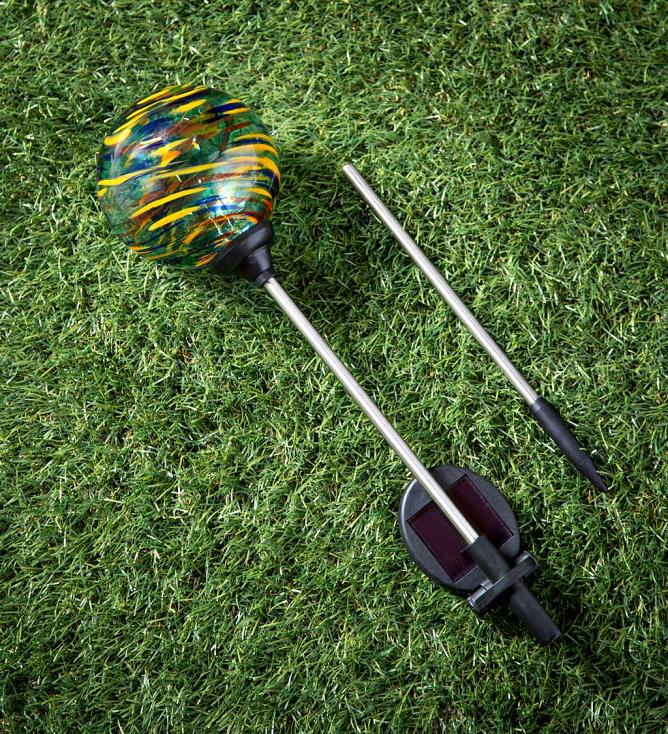 Plow & Hearth kolorowa wirowa słoneczna stawka ogrodowa - królewski wir 02XR6435 podwórko i ogród