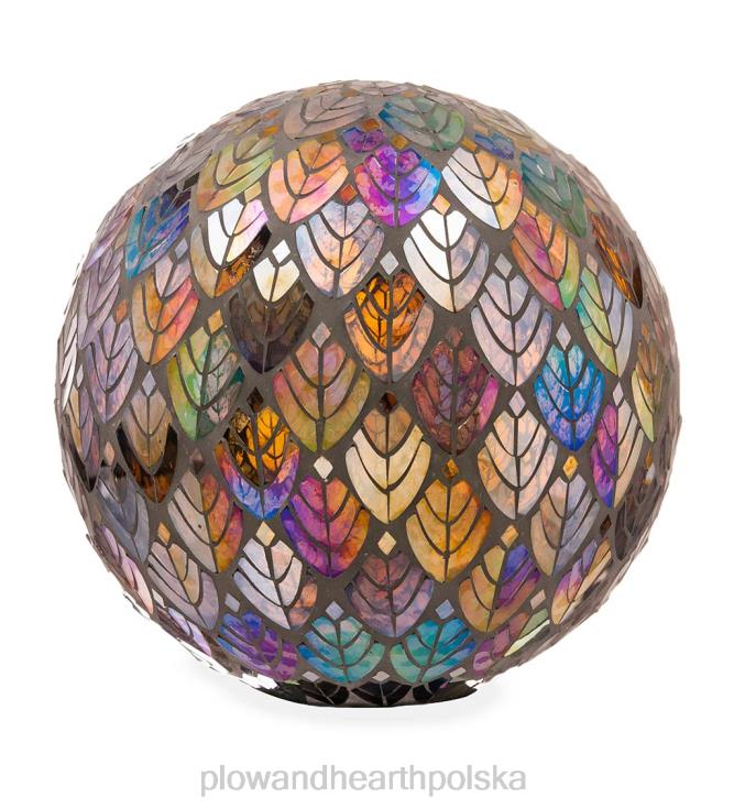 Plow & Hearth barokowa kula patrząca na mozaikę szklaną z przepychem 02XR6161 podwórko i ogród