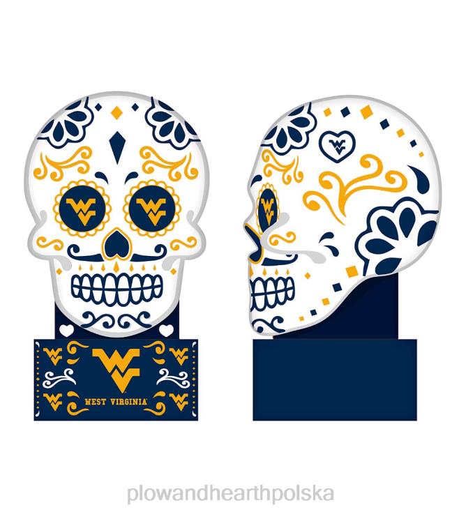 Plow & Hearth Pomnik czaszki cukru na Uniwersytecie Wirginii Zachodniej 02XR6189 podwórko i ogród