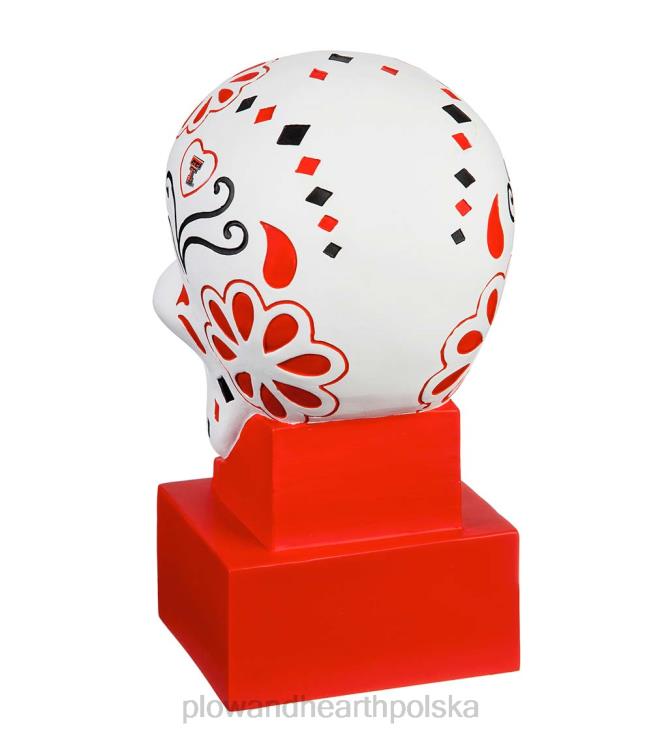 Plow & Hearth Statua czaszki cukrowej Texas Tech 02XR6384 podwórko i ogród