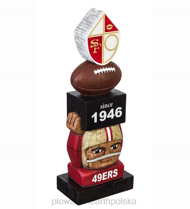 Plow & Hearth zabytkowa statua ogrodowa do piłki nożnej - pakowacze z zieloną zatoką 02XR6421 podwórko i ogród