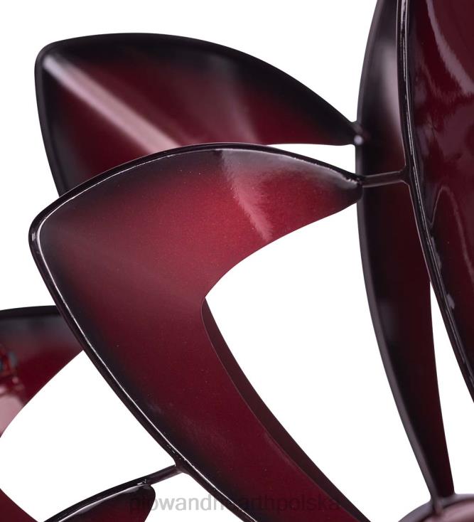 Plow & Hearth Metalowy wiatrak w kształcie kwiatka, zasilany energią słoneczną, z dwukierunkowymi wirnikami - miedź verdigris 02XR663 podwórko i ogród