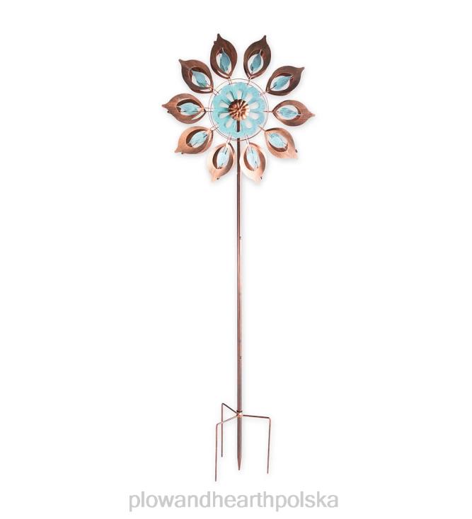 Plow & Hearth Wiatrak z miedzianą lilią 02XR658 podwórko i ogród