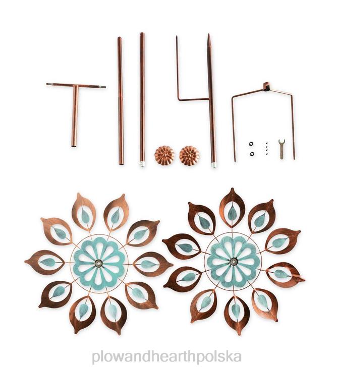 Plow & Hearth Wiatrak z miedzianą lilią 02XR658 podwórko i ogród