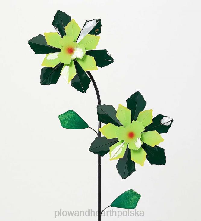 Plow & Hearth wiatraczek z podwójnymi kwiatami - różowy 02XR6335 podwórko i ogród