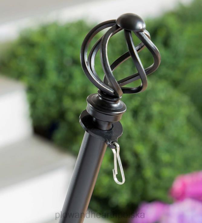 Plow & Hearth metalowy, rozkładany maszt z flagą domową 02XR6646 podwórko i ogród