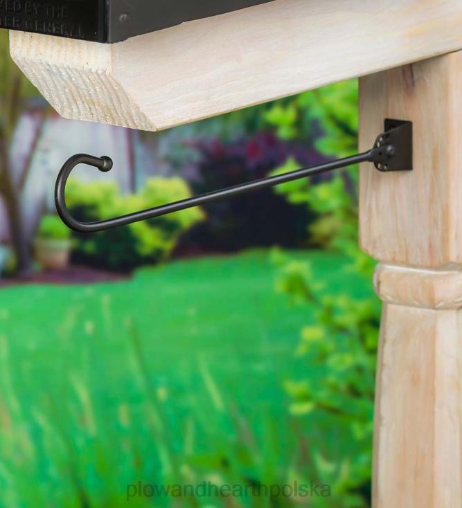 Plow & Hearth wspornik skrzynki pocztowej z flagą ogrodową 02XR6645 podwórko i ogród