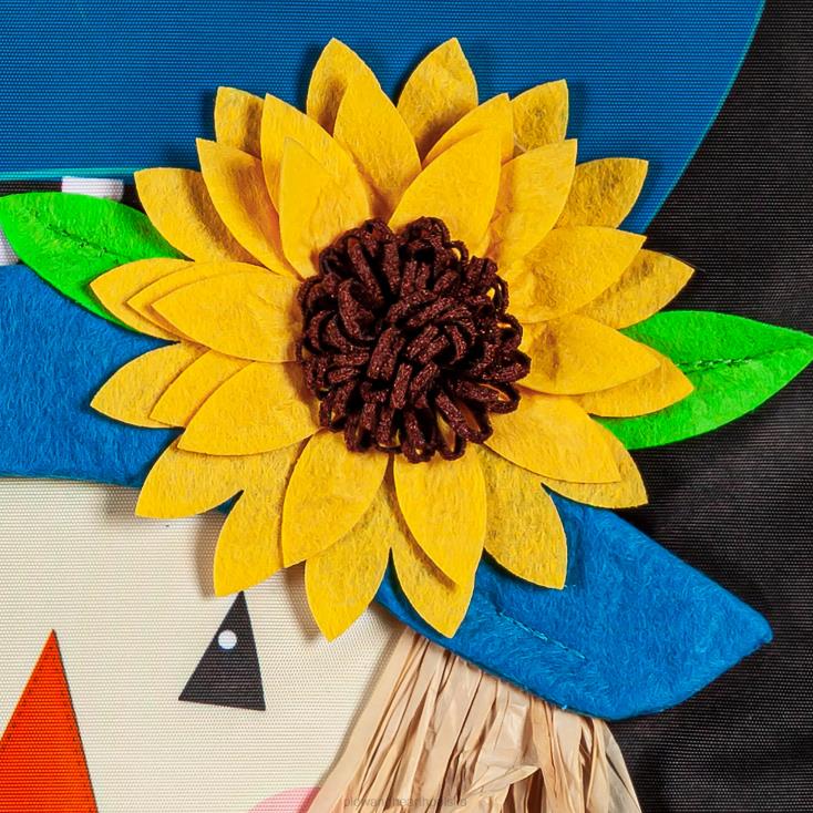 Plow & Hearth Flaga ogrodowa z aplikacją przyjaciela stracha na wróble 02XR6607 podwórko i ogród