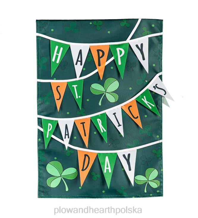 Plow & Hearth ul. Flaga z aplikacją ogrodową z okazji dnia niełuskanego 02XR6571 podwórko i ogród