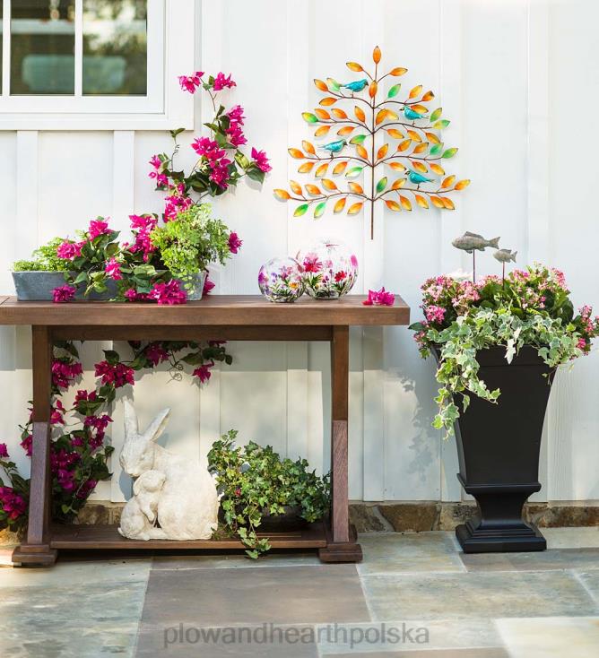 Plow & Hearth Samonawadniająca donica na urnę Richmond - biała 02XR6913 podwórko i ogród