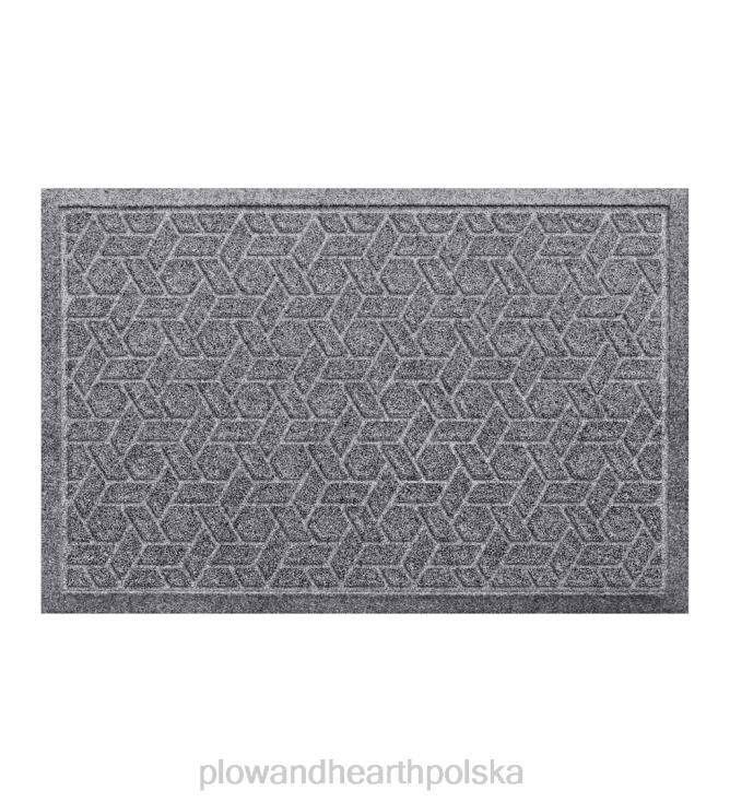 Plow & Hearth Wycieraczka o splocie trzcinowym, nadająca się do prania w pralce - granit 02XR61064 podwórko i ogród